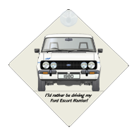 Ford Escort MkII Harrier 1980 Car Window Hanging Sign